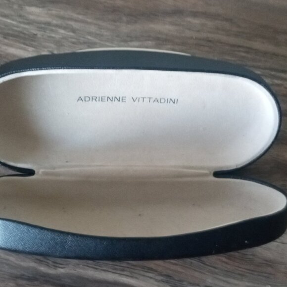 Adrienne Vittadini Eyeglasses Glasses Clamshell Hard Case Only Black Original - Picture 2 of 4